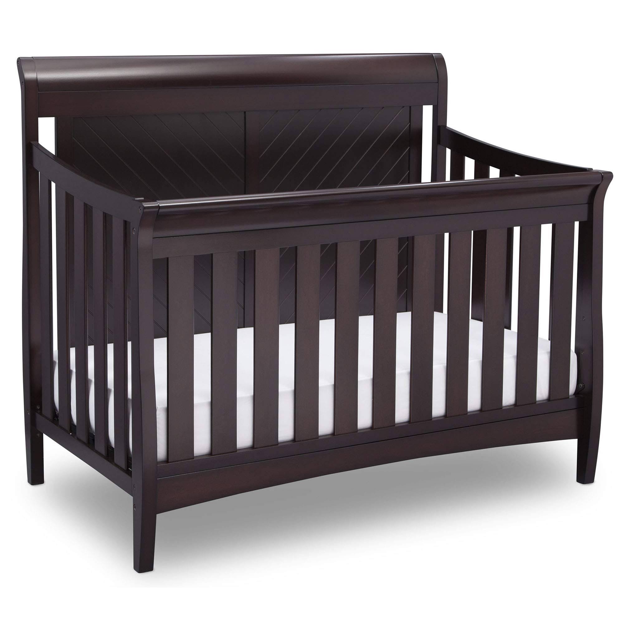 Delta Children Bennington Elite Sleigh 4-in-1 Convertible Crib - Dark A2TPQP_LRFY Delta Children Bennington Elite Sleigh 4-in-1 Convertible Crib - Dark A2TPQP_LRFY