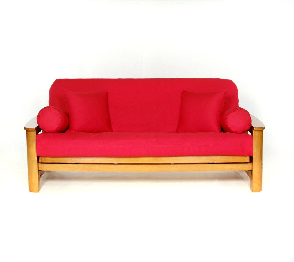 Lifestyle Covers 100 % Cotton Red Full Size Futon FUE2LQ_TAL0 Lifestyle Covers 100 % Cotton Red Full Size Futon FUE2LQ_TAL0