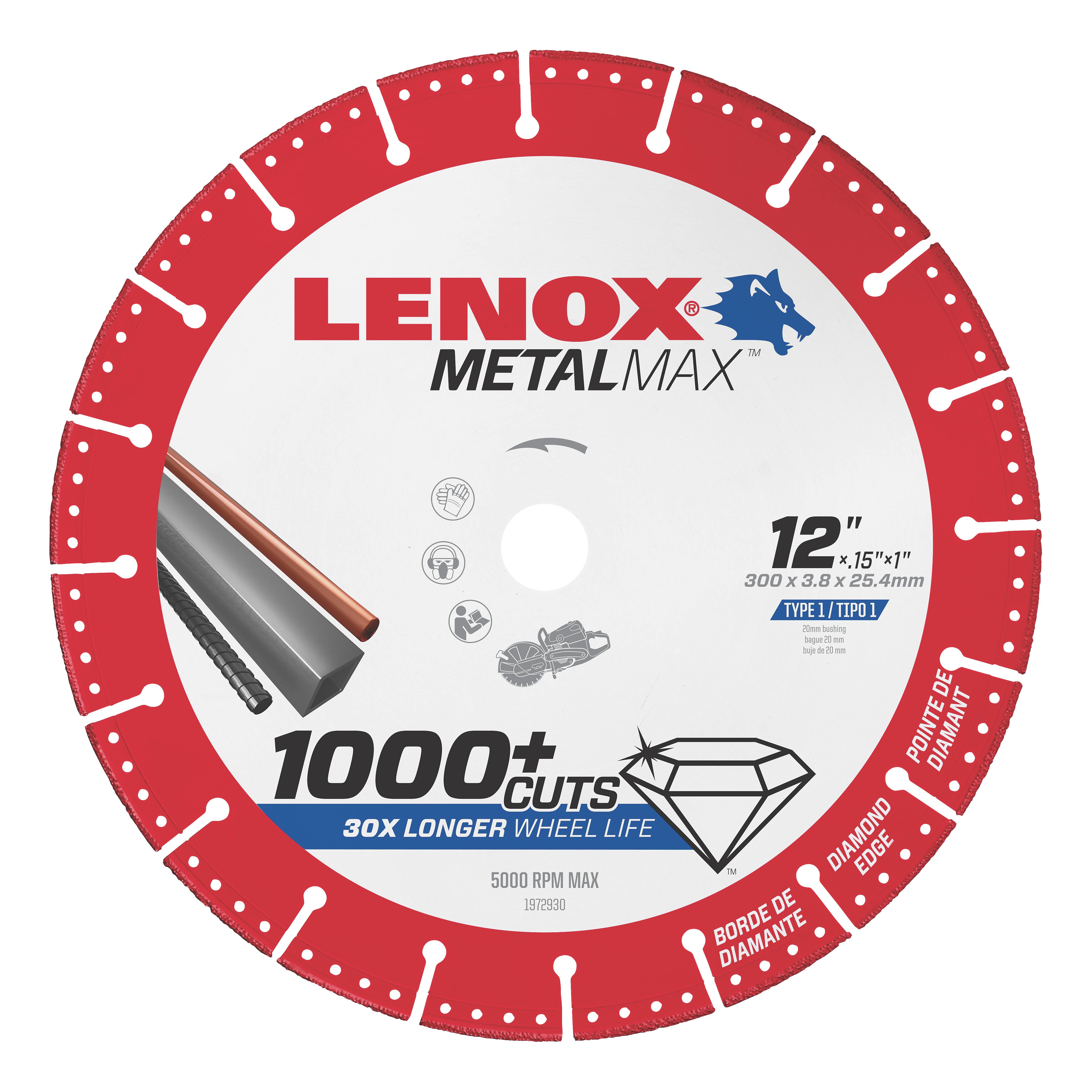 Lenox 1972930 MetalMax Diamond Cutoff Wheel OTNPKZ_UMMG Lenox 1972930 MetalMax Diamond Cutoff Wheel OTNPKZ_UMMG