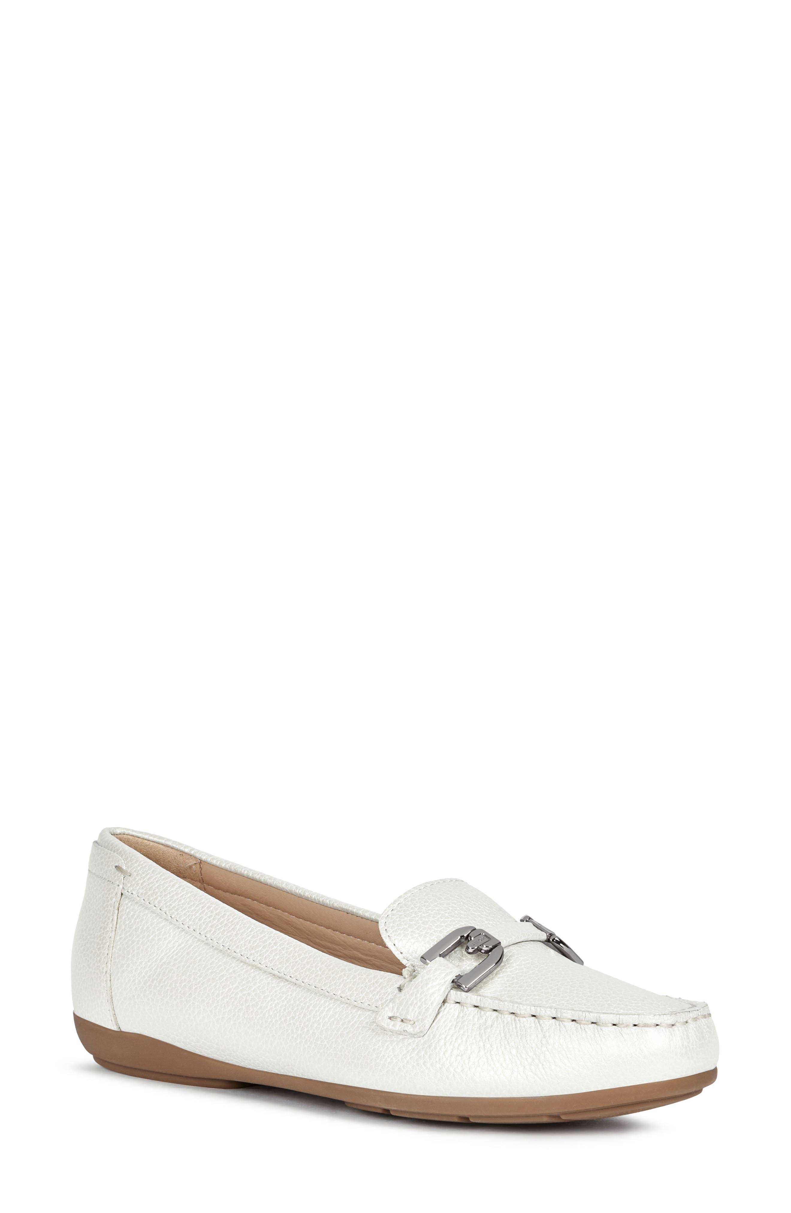 Geox Annytah Moc Loafer - White - YWXOS5_WUHM Geox Annytah Moc Loafer - White - YWXOS5_WUHM