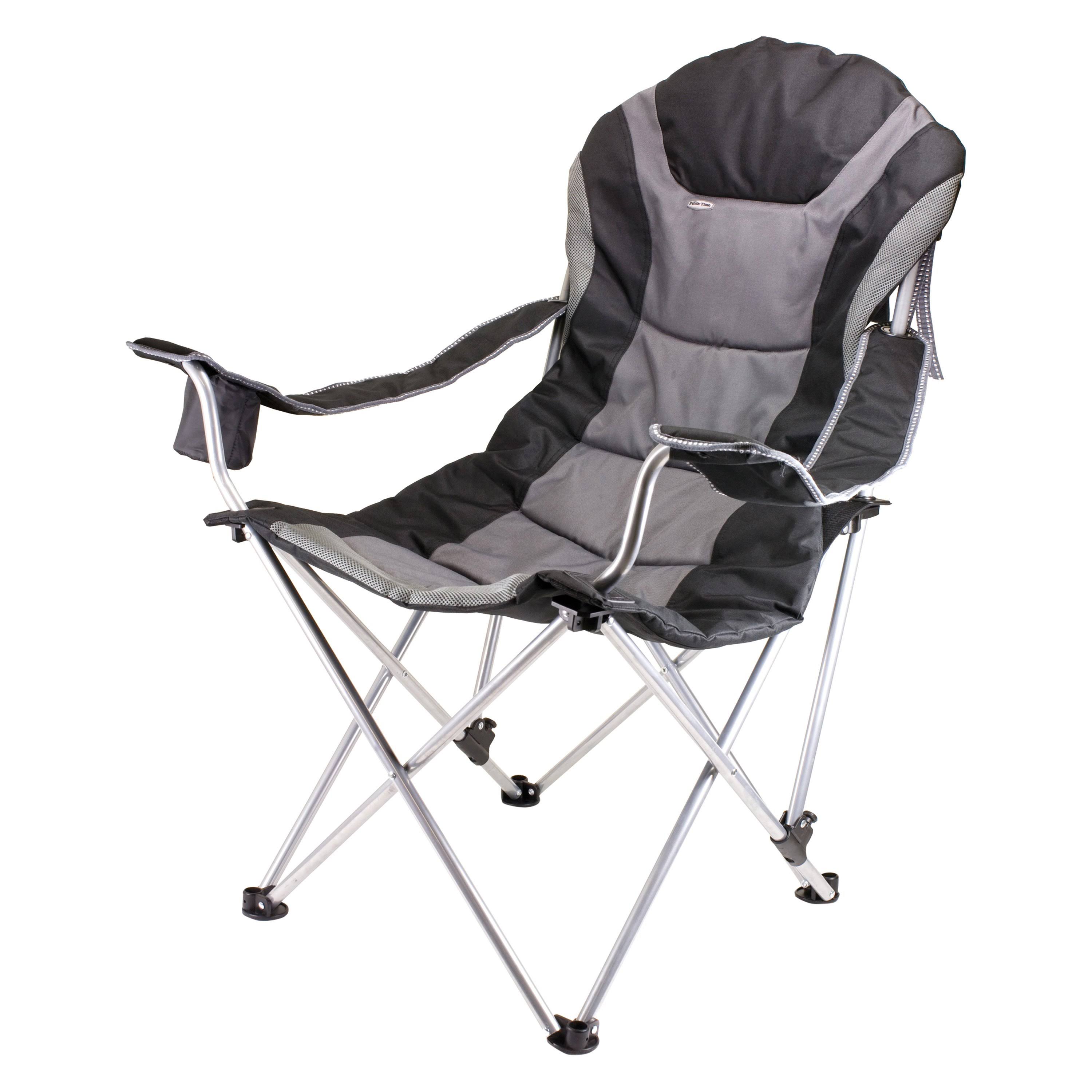 Picnic Time Reclining Camp Chair, Black/N5FHLM_A3YM Picnic Time Reclining Camp Chair, Black/N5FHLM_A3YM