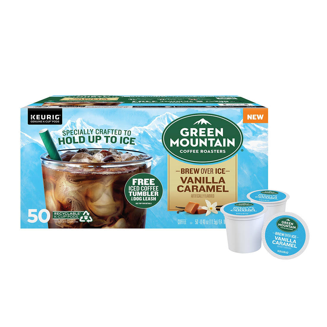 Green Mountain Coffee Roasters Vanilla Caramel Ice Coffee K-Cup Pods - 0.4 PFXWGK_RCSG Green Mountain Coffee Roasters Vanilla Caramel Ice Coffee K-Cup Pods - 0.4 PFXWGK_RCSG