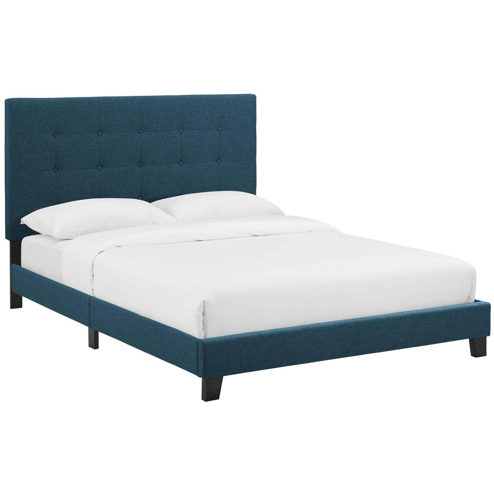 Modway Melanie Queen Tufted Button Upholstered Fabric Platform Bed - F6TRQN_SXSA Modway Melanie Queen Tufted Button Upholstered Fabric Platform Bed - F6TRQN_SXSA