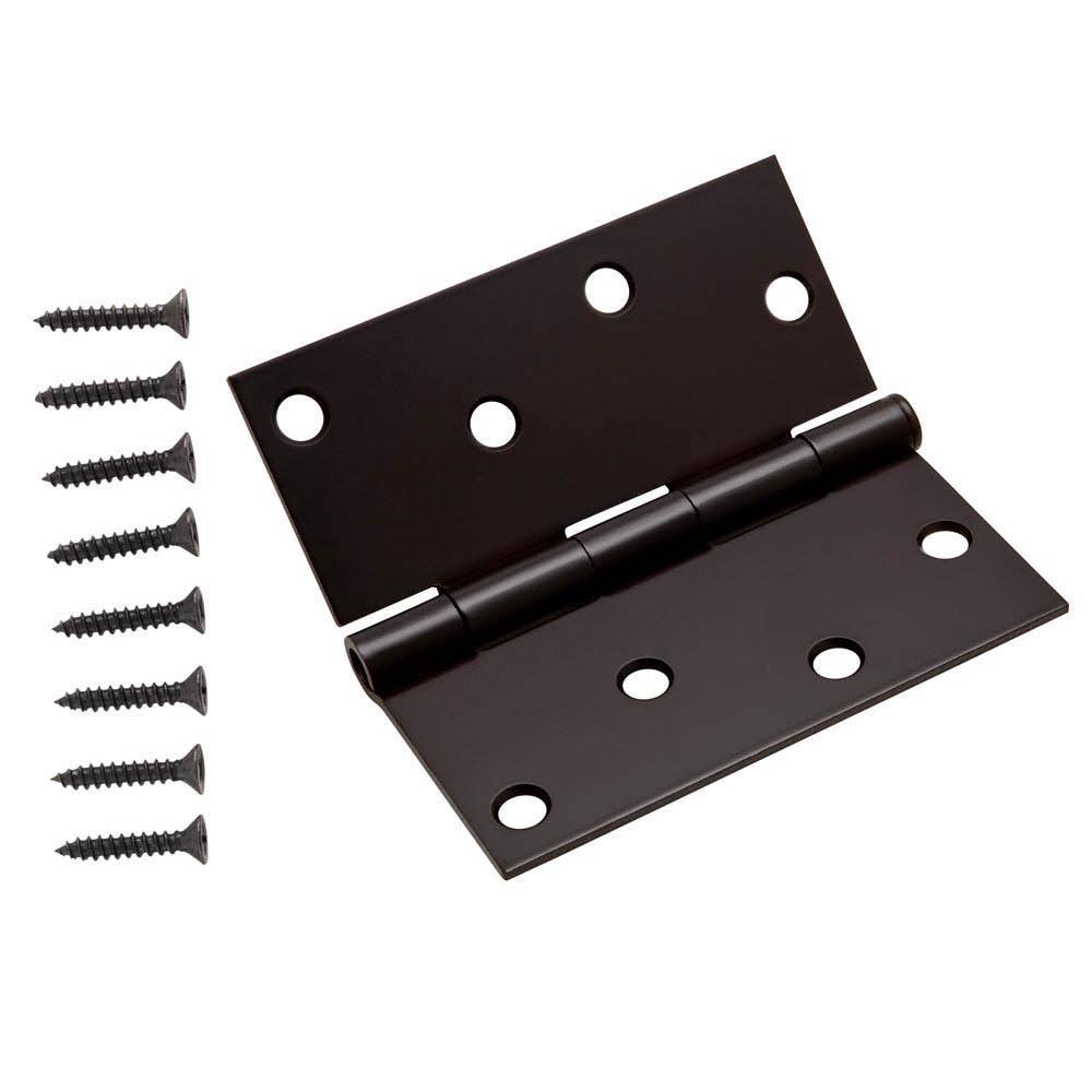Everbilt 4 in. Square Corner Matte Black Door Hinge Value Pack (48-Pack) 0WWOIE_Q4GH Everbilt 4 in. Square Corner Matte Black Door Hinge Value Pack (48-Pack) 0WWOIE_Q4GH