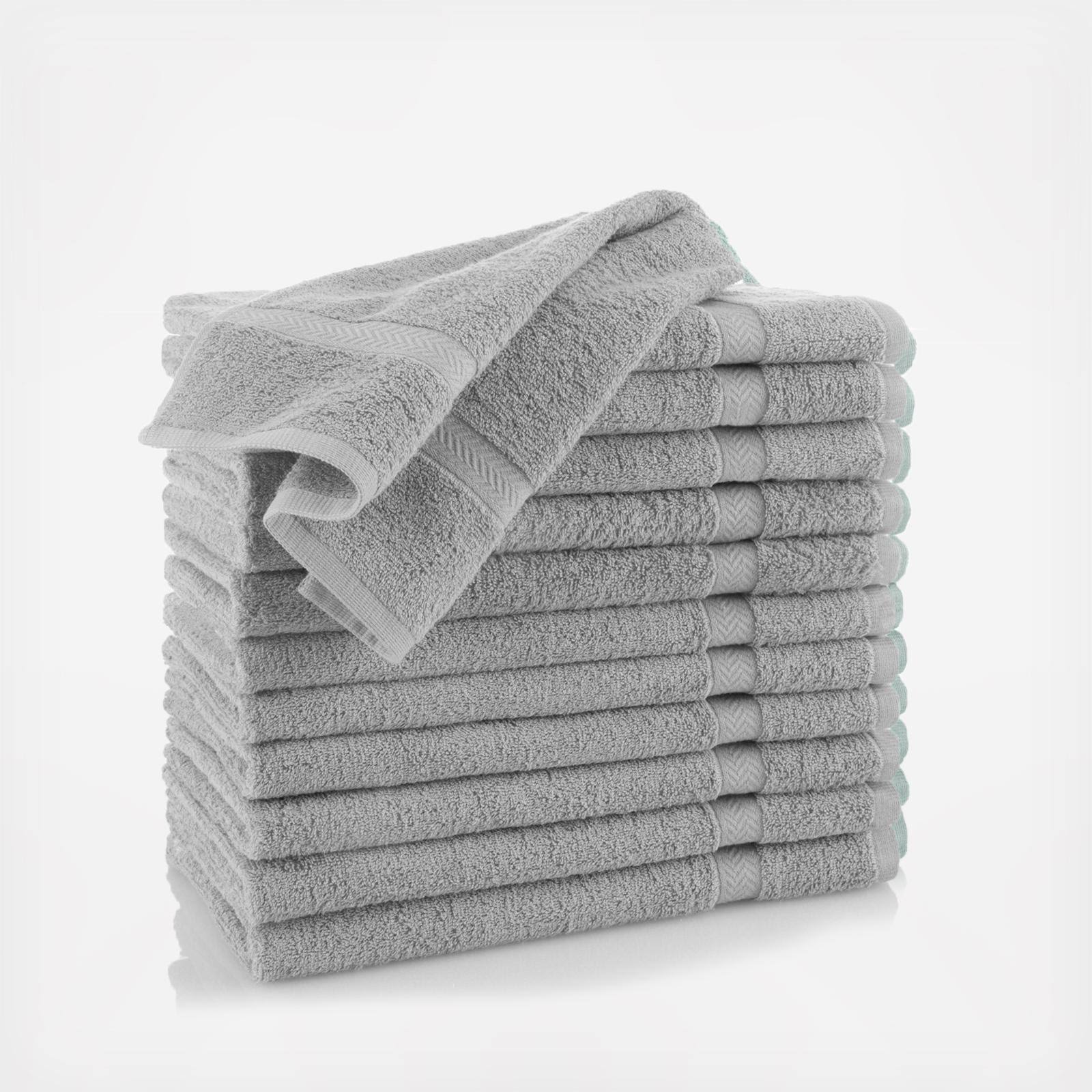 Martex Commercial Solid Hand Towel, Grey - 12 4QZC2P_F112