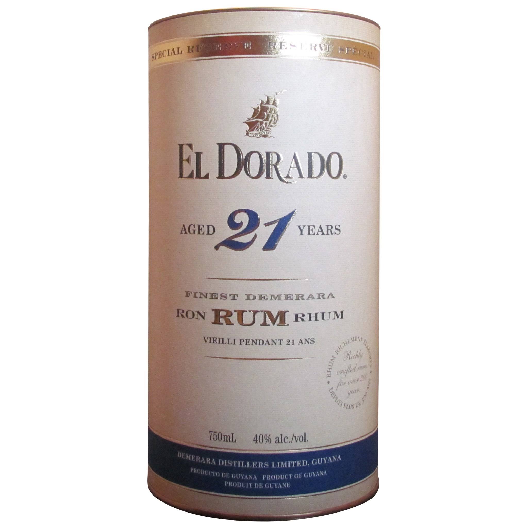 El Dorado Special Reserve 21 Year Old Rum - 750 ml LAST4G_JOFT El Dorado Special Reserve 21 Year Old Rum - 750 ml LAST4G_JOFT