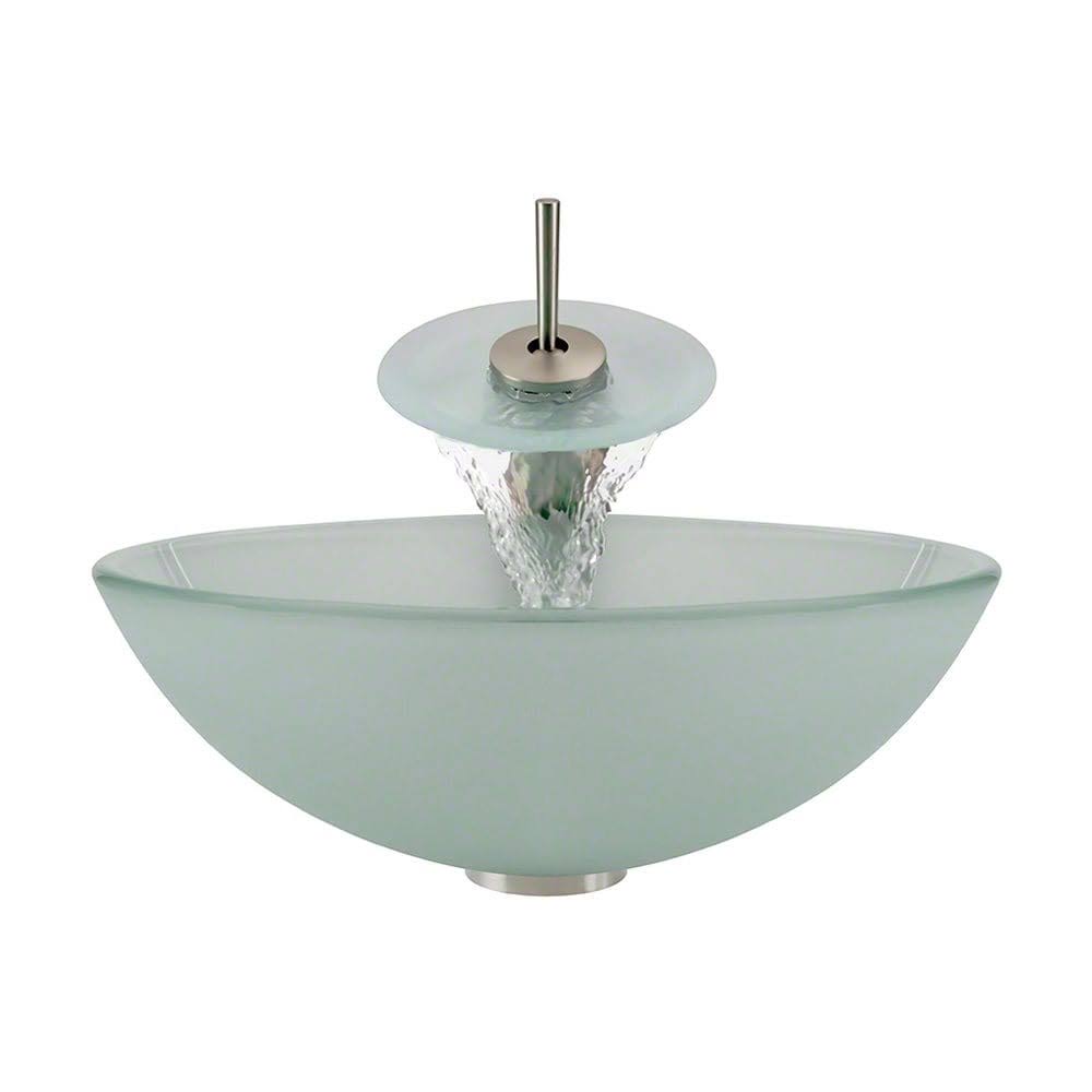602 Brushed Nickel Waterfall Faucet Bathroom ANWIRQ_XWPB 602 Brushed Nickel Waterfall Faucet Bathroom ANWIRQ_XWPB