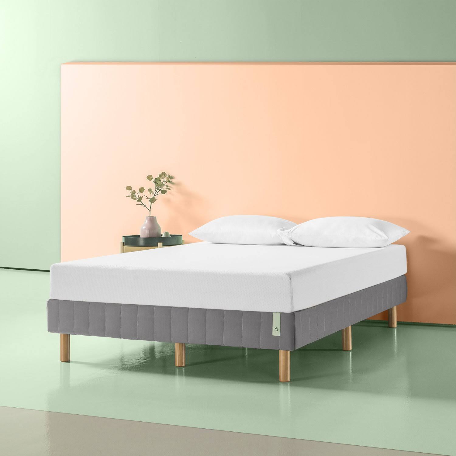 Zinus Justina Metal 14 inch Mattress Foundation - Slate Grey NXG4YM_KOY5 Zinus Justina Metal 14 inch Mattress Foundation - Slate Grey NXG4YM_KOY5