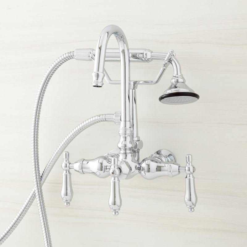 Signature Hardware 917402-2 Pasaia Wall Mounted Tub Filler Faucet with 2 YNY9R2_BDJE Signature Hardware 917402-2 Pasaia Wall Mounted Tub Filler Faucet with 2 YNY9R2_BDJE