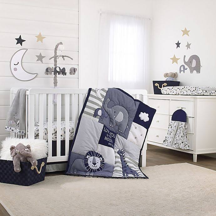 NoJo Love You to The Moon 4-Piece Crib Bedding Set in Grey/MZA6N0_5EZZ NoJo Love You to The Moon 4-Piece Crib Bedding Set in Grey/MZA6N0_5EZZ