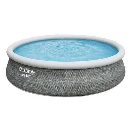 Bestway 57376 13ft x 33 inch Large Blue Above Ground Inflatable Ring Style Swimming Pools Kit, Size 3.96, PAJ0QN_BN9F