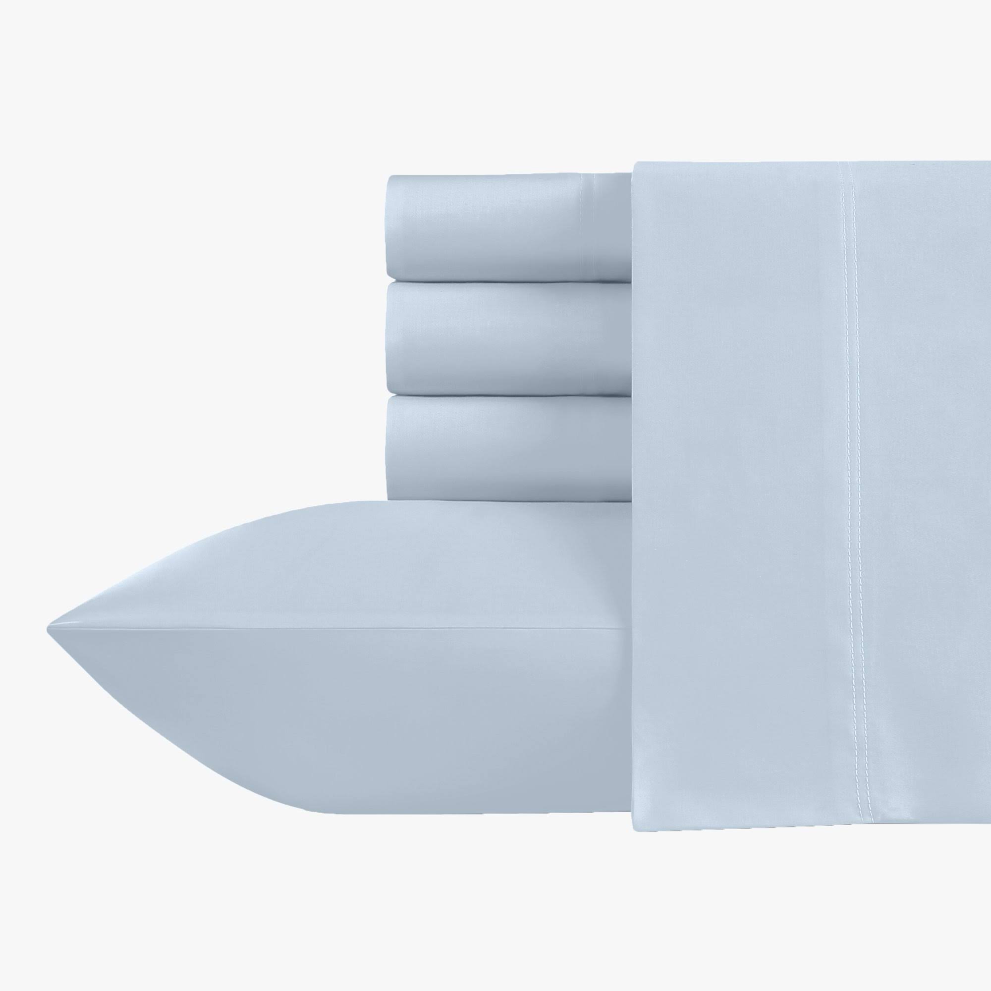 Split King Sheets for Adjustable Bed - Light Blue Color, 500 Thread Count 100% Real Cotton, Silky Sateen Weave 5 Piece Bed JBHPSC_U8OE Split King Sheets for Adjustable Bed - Light Blue Color, 500 Thread Count 100% Real Cotton, Silky Sateen Weave 5 Piece Bed JBHPSC_U8OE