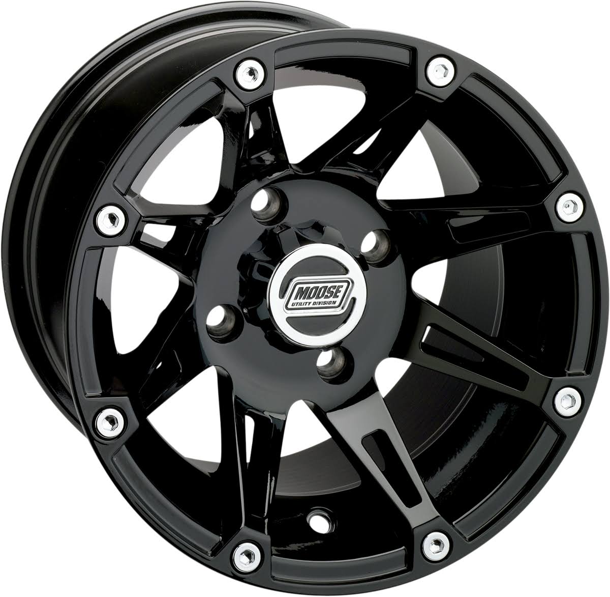 Moose Gloss Black 387X 12x7 Wheel - 0230-GHLU4B_ULGG Moose Gloss Black 387X 12x7 Wheel - 0230-GHLU4B_ULGG
