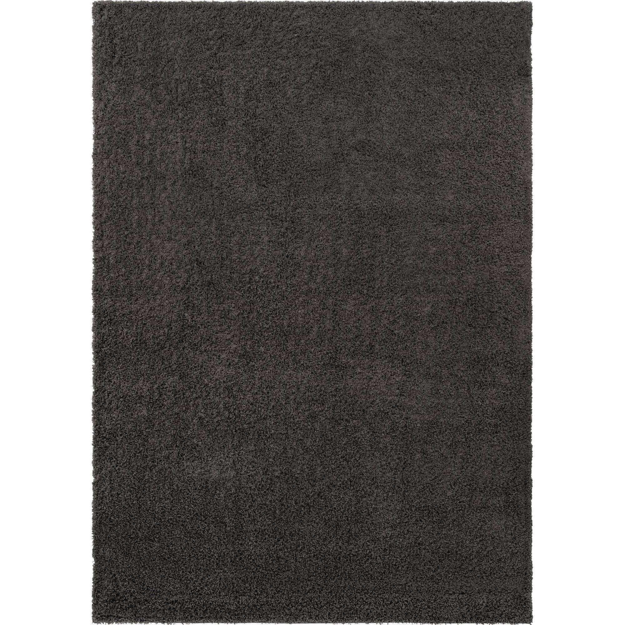 10'x14' Solid Shag Rug Graphite Gray - Unique PRAKQU_YJUN 10'x14' Solid Shag Rug Graphite Gray - Unique PRAKQU_YJUN