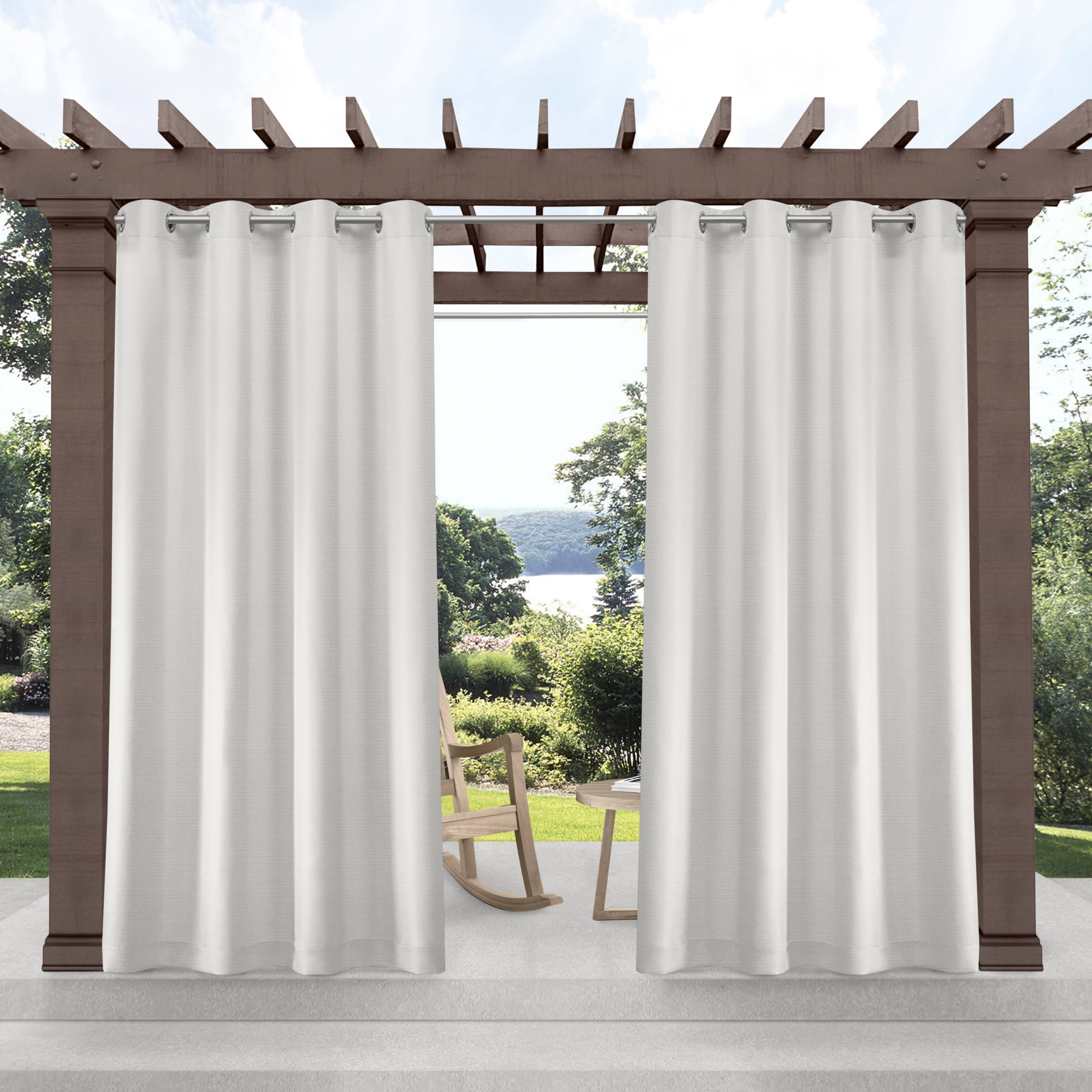 Exclusive Home Curtains Delano Heavyweight Textured Indoor/Outdoor Grommet Top Curtain Panel Pair, 54x108, RR7ESX_2D9V Exclusive Home Curtains Delano Heavyweight Textured Indoor/Outdoor Grommet Top Curtain Panel Pair, 54x108, RR7ESX_2D9V