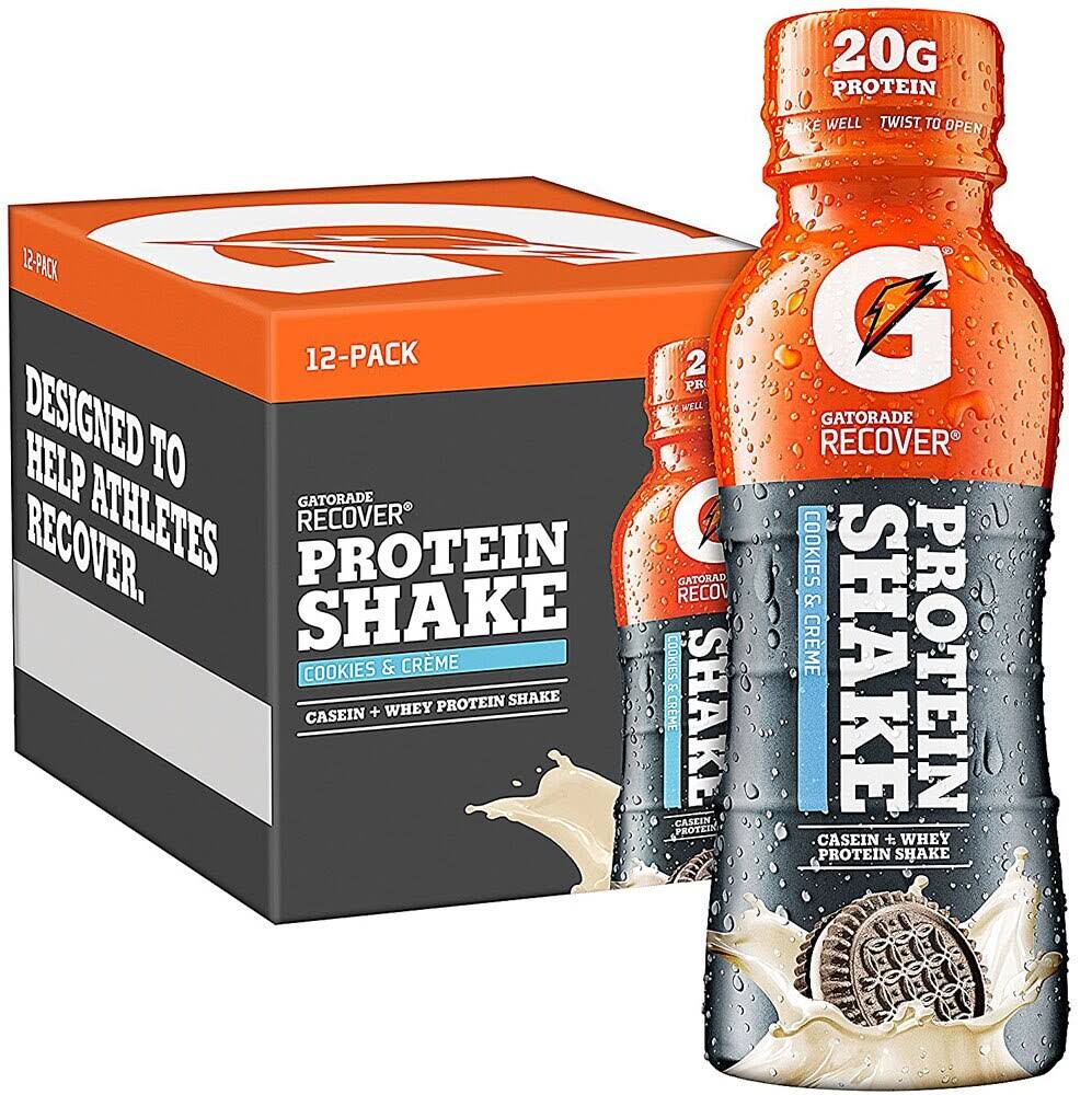 Gatorade Recover Cookies Creme Protein Shake 12 Bottles / 11.16 fl IRWW1S_AV3Z Gatorade Recover Cookies Creme Protein Shake 12 Bottles / 11.16 fl IRWW1S_AV3Z