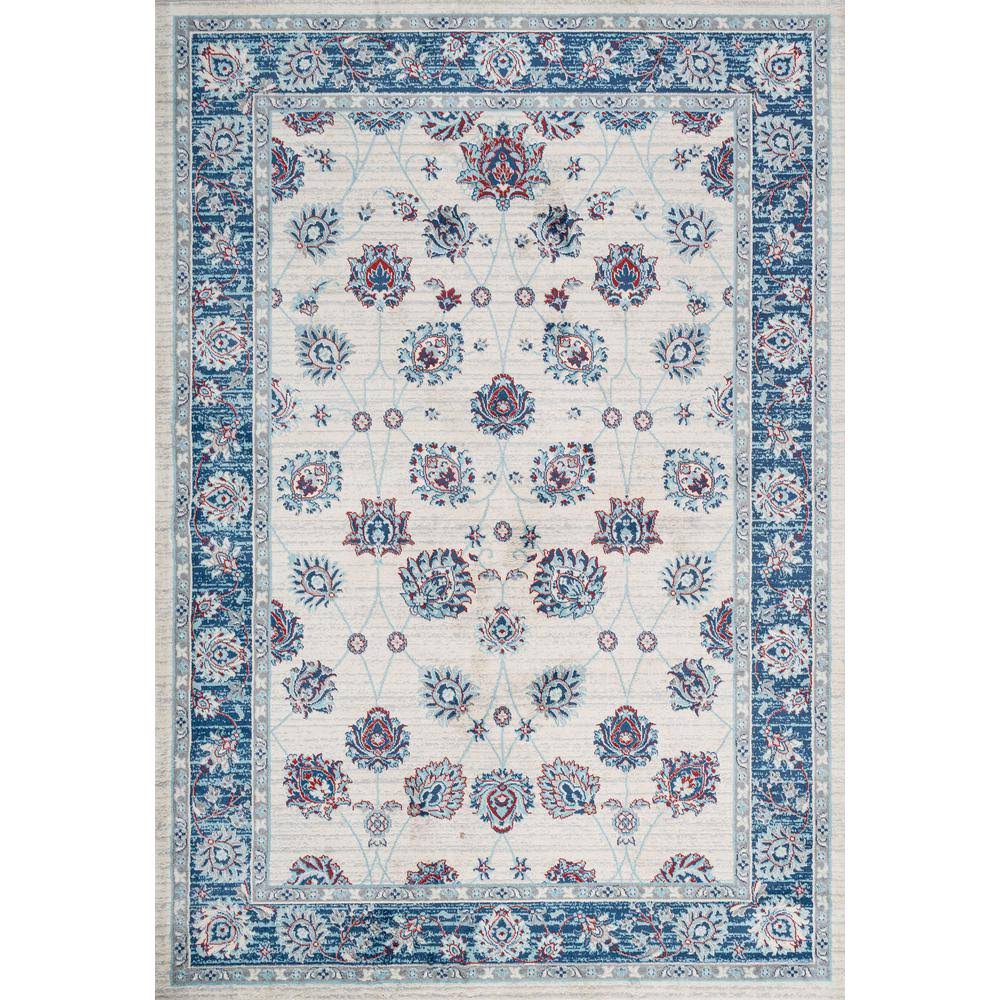 Jonathan Y Modern Cream/Navy 8 ft. x 10 ft. Persian Vintage Moroccan Traditional Area XVHKKZ_MX1V
