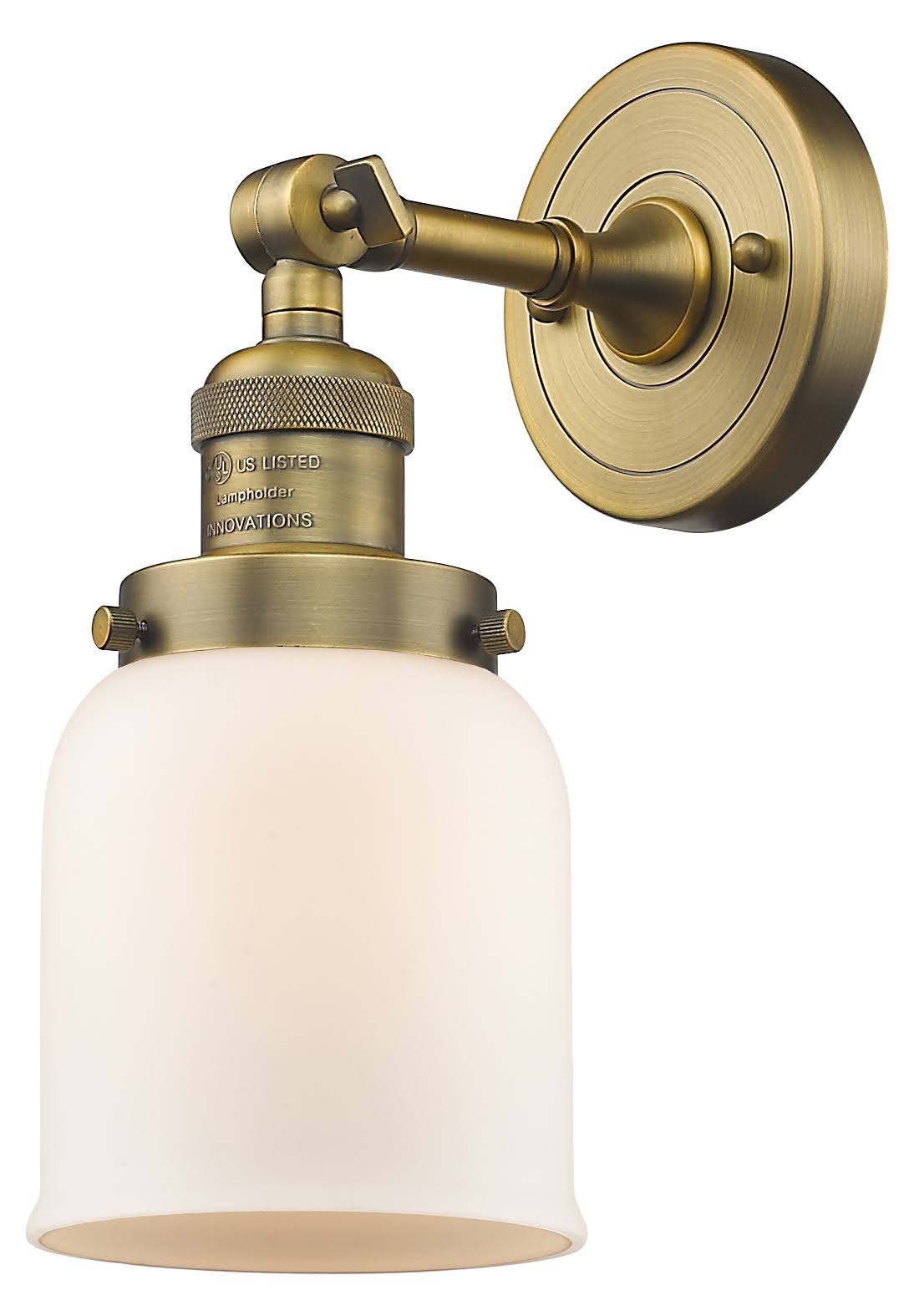 Innovations Lighting Small Bell 1 Light Sconce 203 Bb G51 (Brass) ZF4PMT_GYFS Innovations Lighting Small Bell 1 Light Sconce 203 Bb G51 (Brass) ZF4PMT_GYFS
