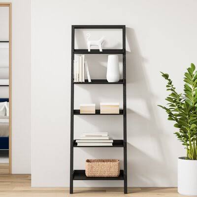Ashlee Leaning Ladder Bookcase Dotted LN8INV_EWIX
