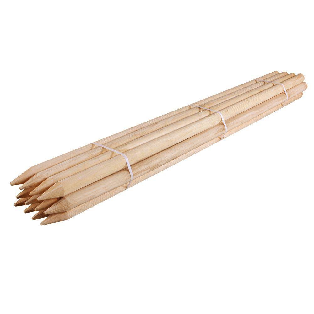 Greenes Fence 6 ft. Round Tree Stake Lodge-Pole (12-Pack) JF3JDG_F74V