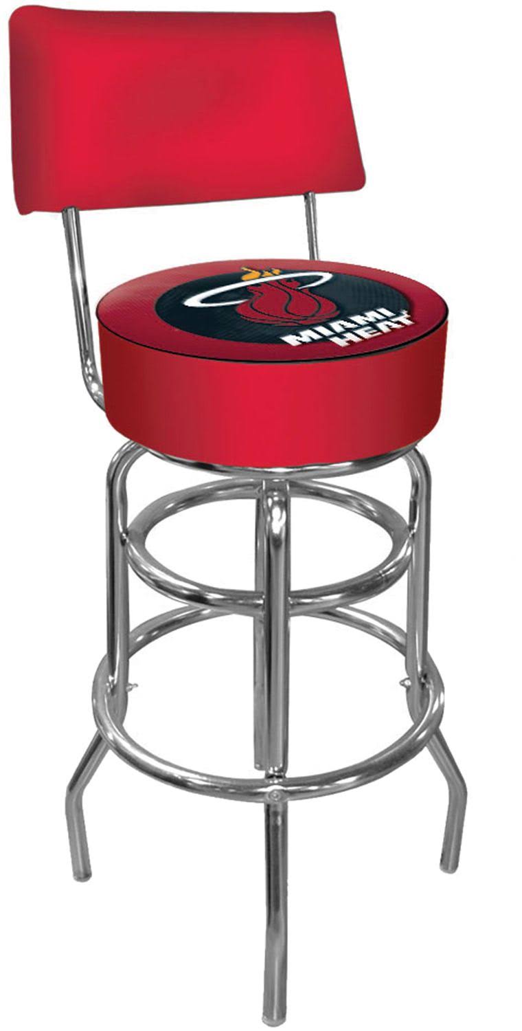 Trademark Miami Heat NBA Padded Swivel Bar Stool with ONISEK_XOGN