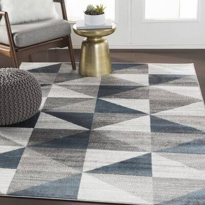 George Oliver Cudney Sky Blue Area Rug, Size: Rectangle 7'10 inch x 10'3 inch, SECL5L_HWJ5 George Oliver Cudney Sky Blue Area Rug, Size: Rectangle 7'10 inch x 10'3 inch, SECL5L_HWJ5