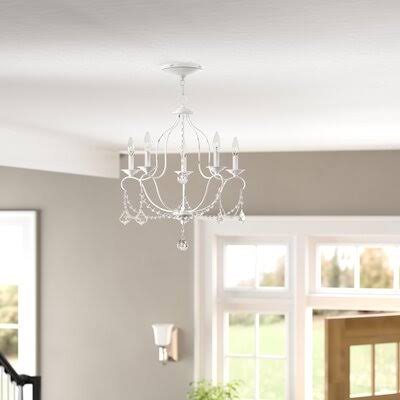 Accomac 5 - Light Candle Style Empire Chandelier Finish Antique TUODDO_EFN3