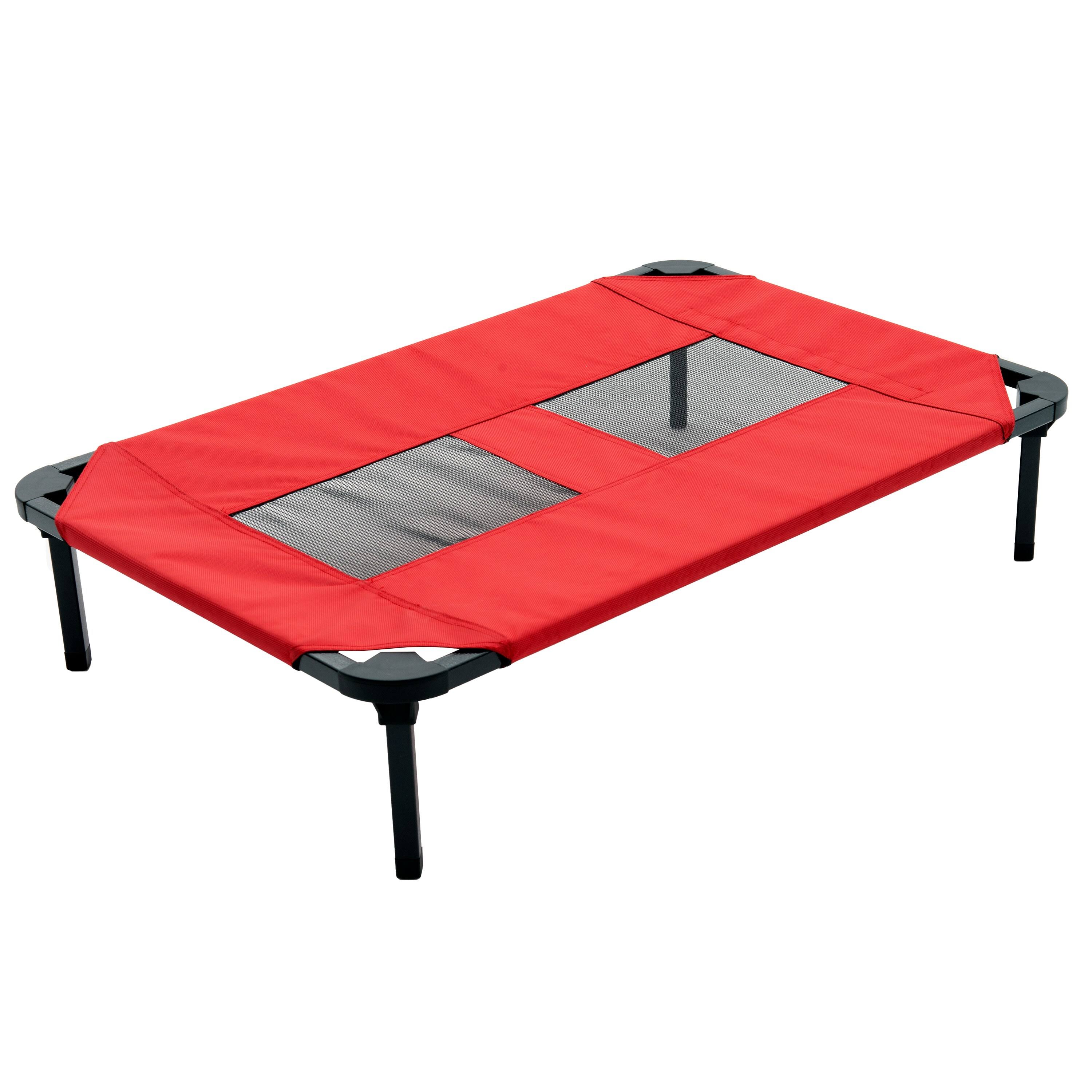 Lucky Dog Medium/Large 36 in. Red Elevated Pet Bed Comfort Y3QXJJ_XEDR Lucky Dog Medium/Large 36 in. Red Elevated Pet Bed Comfort Y3QXJJ_XEDR
