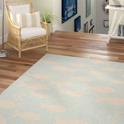 Lake Park Aqua/Beige Outdoor Area Rug Beachcrest Home Rug Size: Round 4' Y5VZAA_RJXB Lake Park Aqua/Beige Outdoor Area Rug Beachcrest Home Rug Size: Round 4' Y5VZAA_RJXB