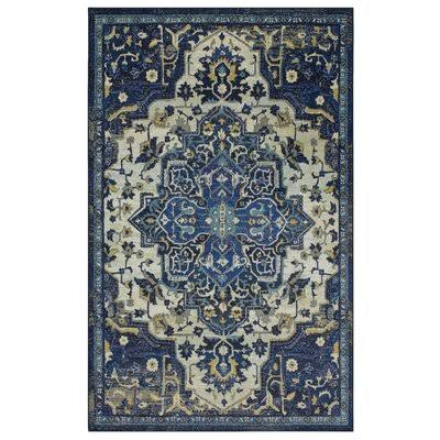 Oriental Tufted Blue Area Rug World Menagerie Rug Size Rectangle 3' x 5' DQJAOJ_MVWF Oriental Tufted Blue Area Rug World Menagerie Rug Size Rectangle 3' x 5' DQJAOJ_MVWF