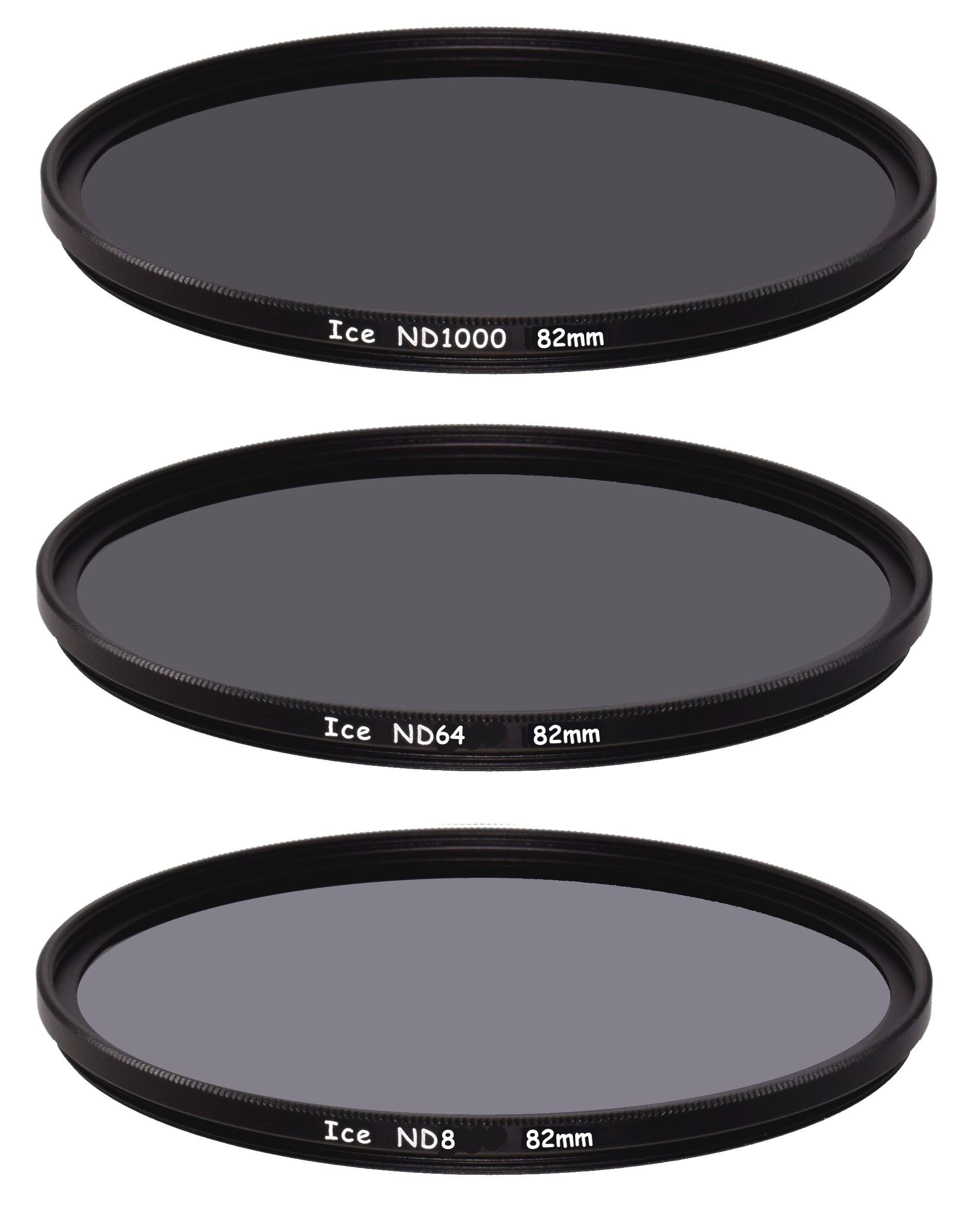 Ice 82mm Slim ND Filter Set ND1000 ND64 ND8 Neutral Density 82 10 B9BINJ_PYTV Ice 82mm Slim ND Filter Set ND1000 ND64 ND8 Neutral Density 82 10 B9BINJ_PYTV