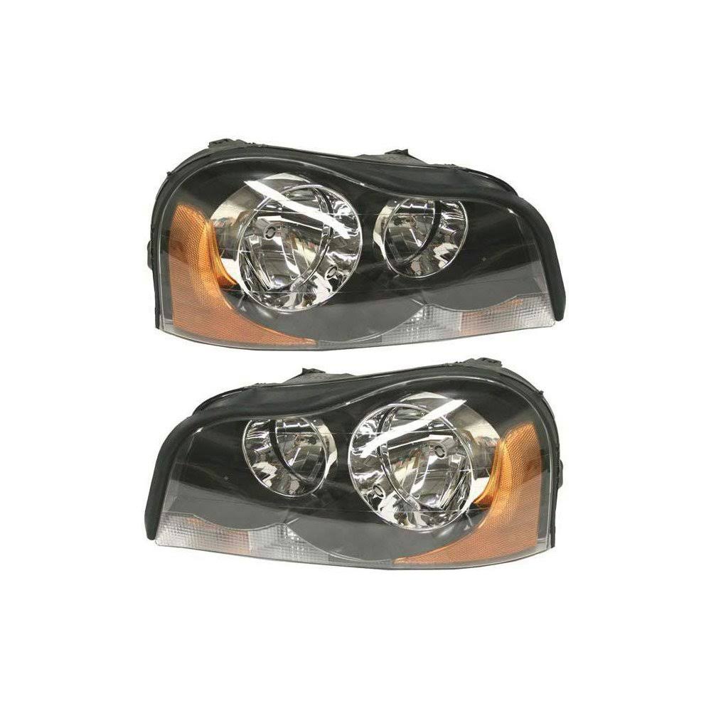 Replacement 2003 Volvo XC90 Headlight Driver and Passenger Side - - Clear Lens, Composite, 1-Year Unlimited-mileage JRPLW3_GBLX Replacement 2003 Volvo XC90 Headlight Driver and Passenger Side - - Clear Lens, Composite, 1-Year Unlimited-mileage JRPLW3_GBLX