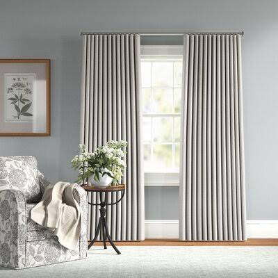 Waubun Solid Blackout Rod Pocket Single Curtain Panel Charlton Home Curtain Color Birch, Size per Panel CEMRDR_EXI0 Waubun Solid Blackout Rod Pocket Single Curtain Panel Charlton Home Curtain Color Birch, Size per Panel CEMRDR_EXI0
