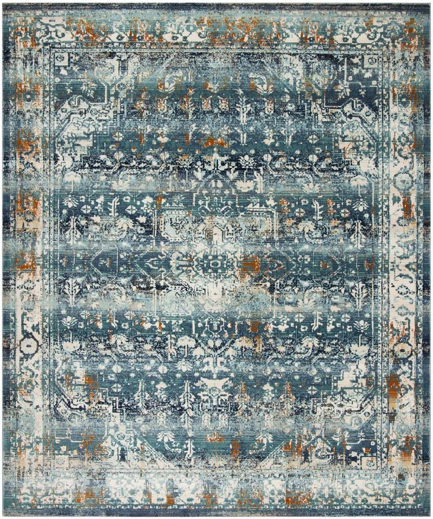 Safavieh Baldwin BDN191C Teal/Ivory 9' x 12' Area QKLEO9_W9M3 Safavieh Baldwin BDN191C Teal/Ivory 9' x 12' Area QKLEO9_W9M3