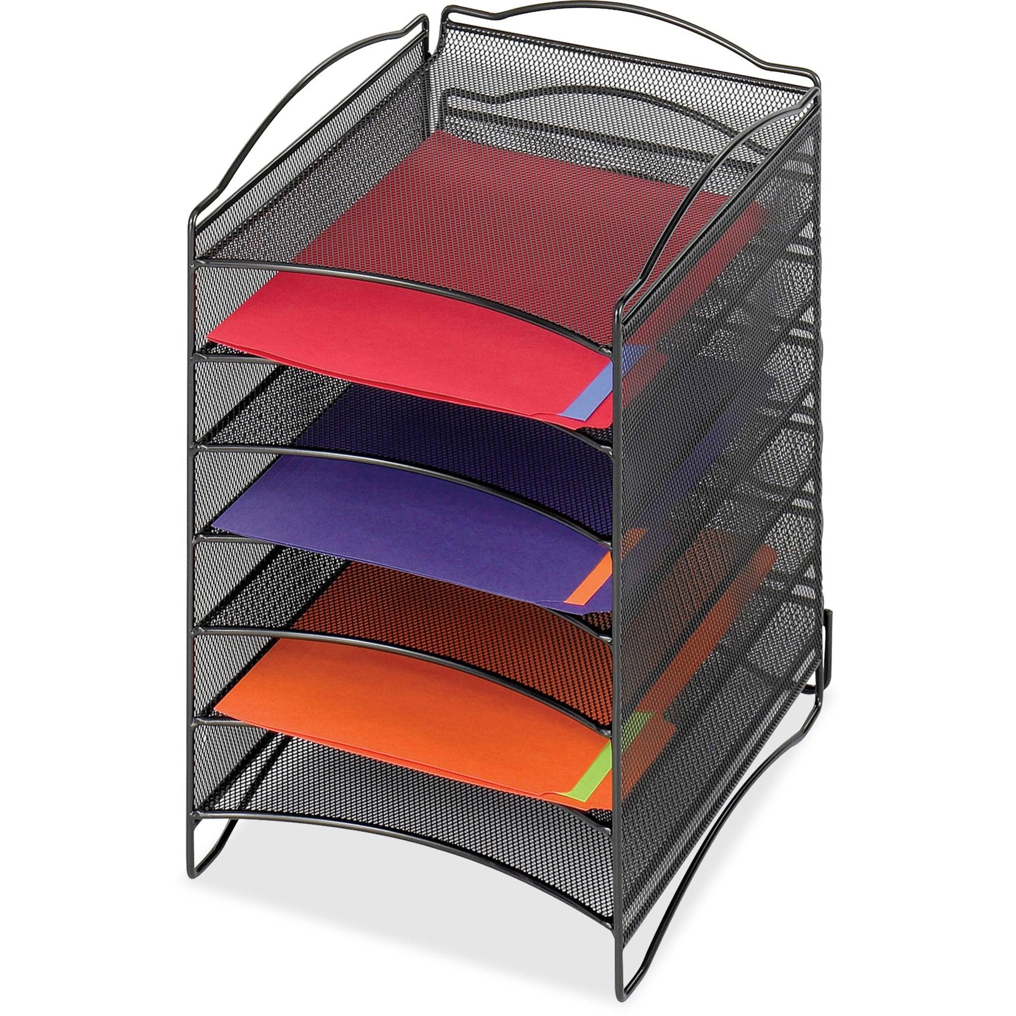 Safco Onyx (Black) 6-Compartment Mesh Literature G2PVN7_KYKB Safco Onyx (Black) 6-Compartment Mesh Literature G2PVN7_KYKB