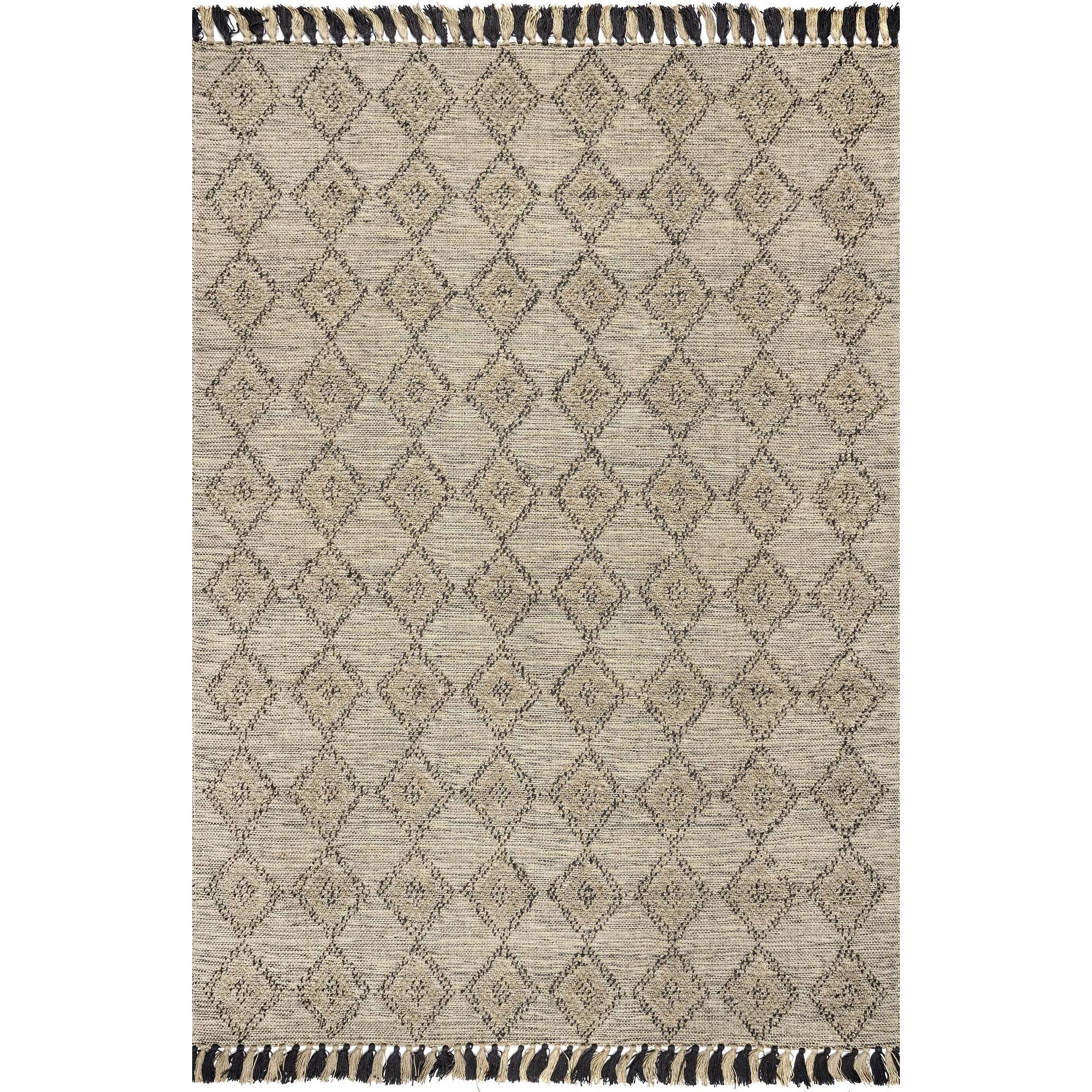 nuLOOM Britta Textured Diamond Tassel Area Rug - 10' x 14' - LRULMO_2QVA nuLOOM Britta Textured Diamond Tassel Area Rug - 10' x 14' - LRULMO_2QVA