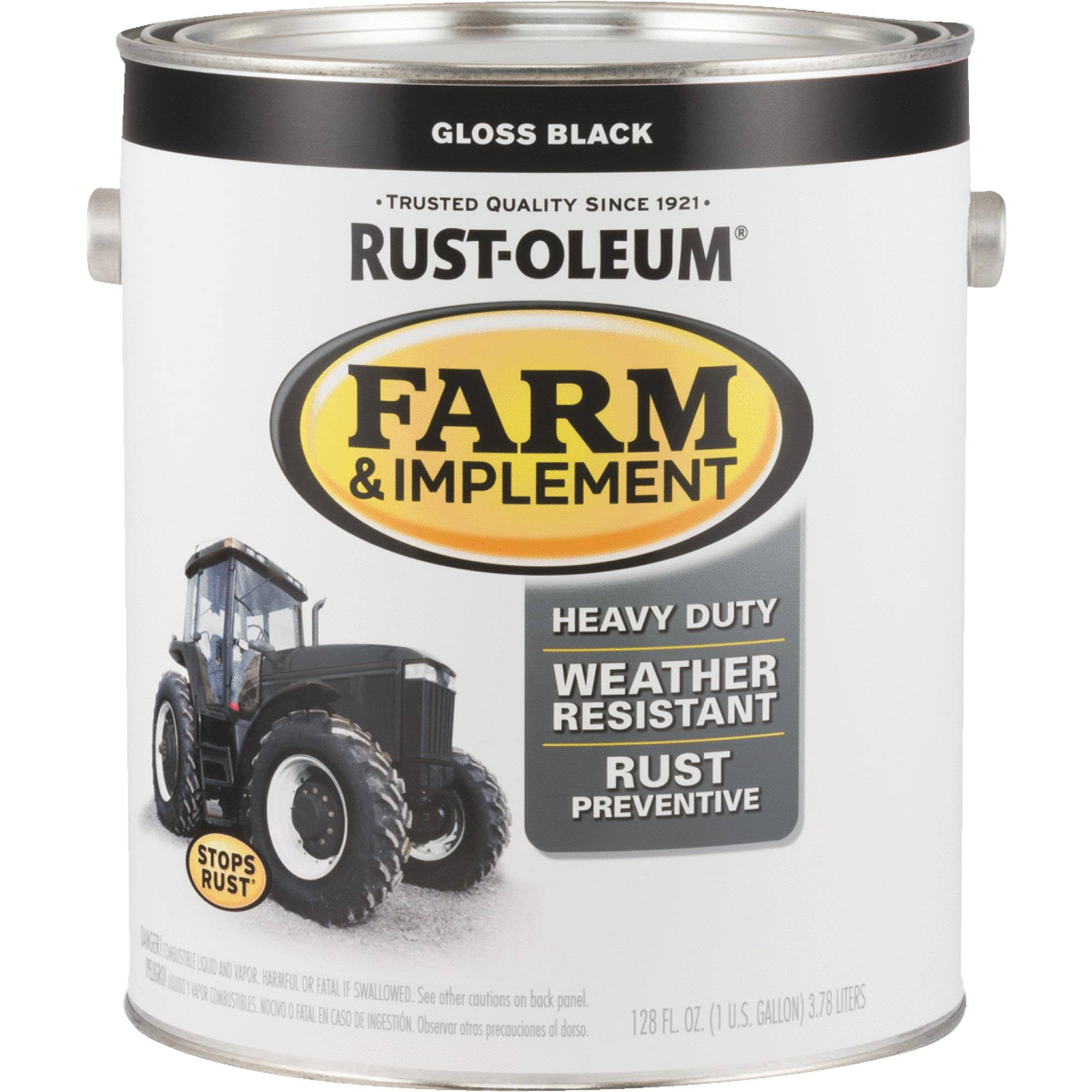 Rust-Oleum Farm Implement Enamel, Black K5QDIB_9LBP Rust-Oleum Farm Implement Enamel, Black K5QDIB_9LBP