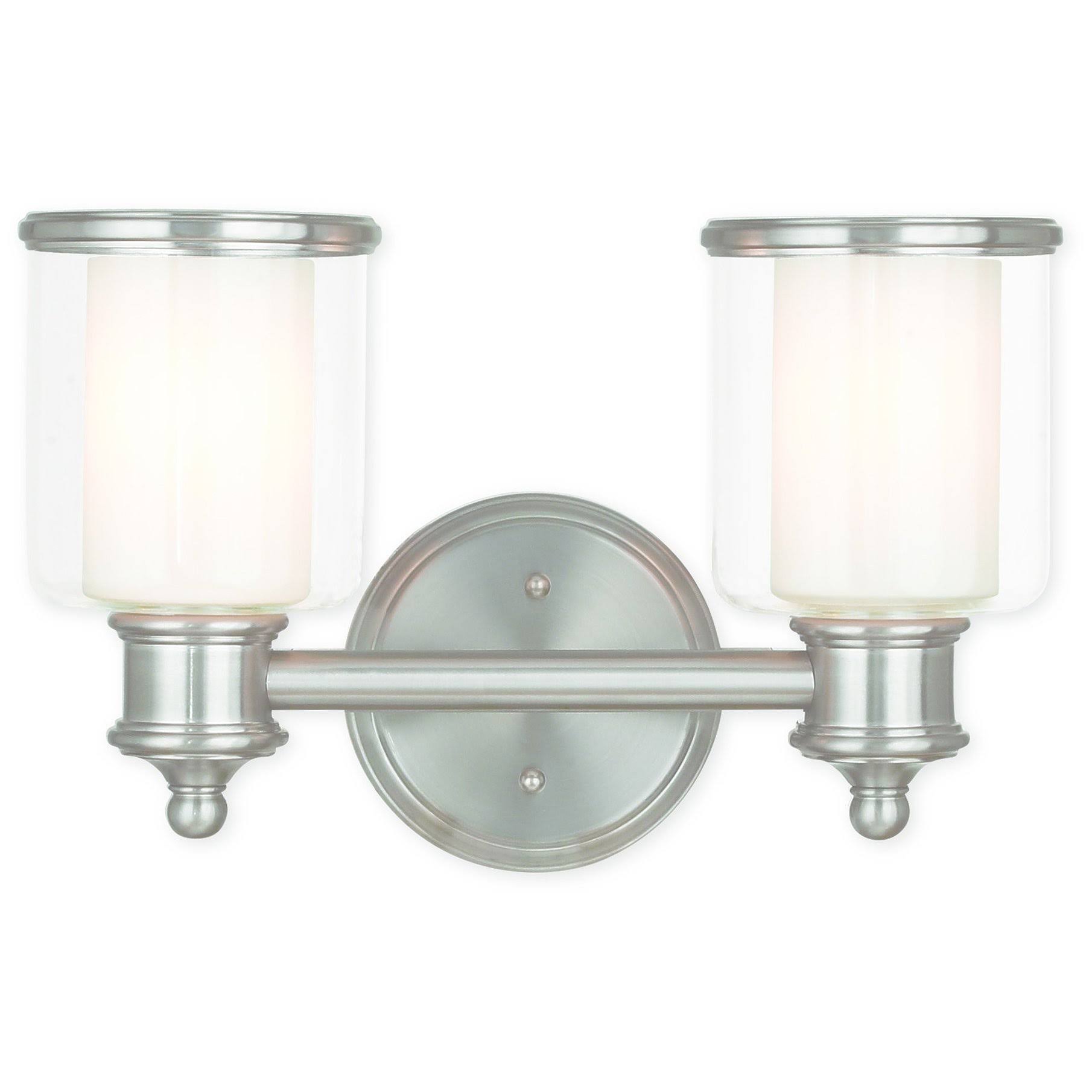 Livex Lighting 40212-91 Middlebush 2-Light Bath Vanity, Brushed II6UTA_UHBT Livex Lighting 40212-91 Middlebush 2-Light Bath Vanity, Brushed II6UTA_UHBT
