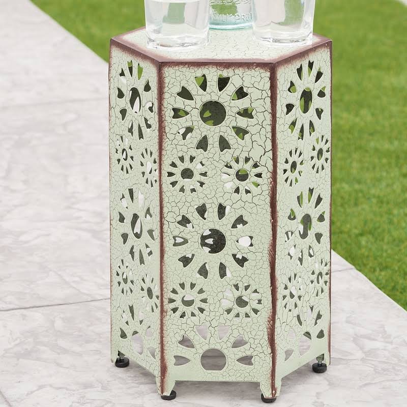 Ebern Designs Bales Outdoor Iron End Table, L4QS3Z_K3B0 Ebern Designs Bales Outdoor Iron End Table, L4QS3Z_K3B0