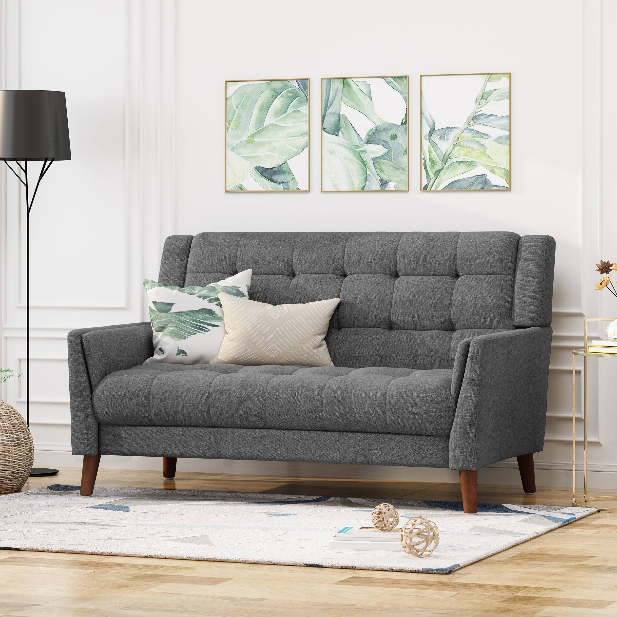 Christopher Knight Home Candace Mid Century Modern Fabric Loveseat by, XXLPZY_3RFP Christopher Knight Home Candace Mid Century Modern Fabric Loveseat by, XXLPZY_3RFP
