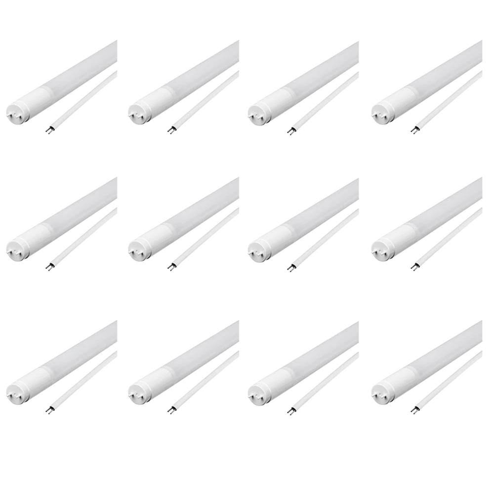 Feit Electric 4 ft. 19-Watt T8 32w/ T12 40W Equivalent Cool White (4100K) G13 Bypass Ballast Linear LED Tube Light Bulb (12-K4IH1K_MVOS Feit Electric 4 ft. 19-Watt T8 32w/ T12 40W Equivalent Cool White (4100K) G13 Bypass Ballast Linear LED Tube Light Bulb (12-K4IH1K_MVOS