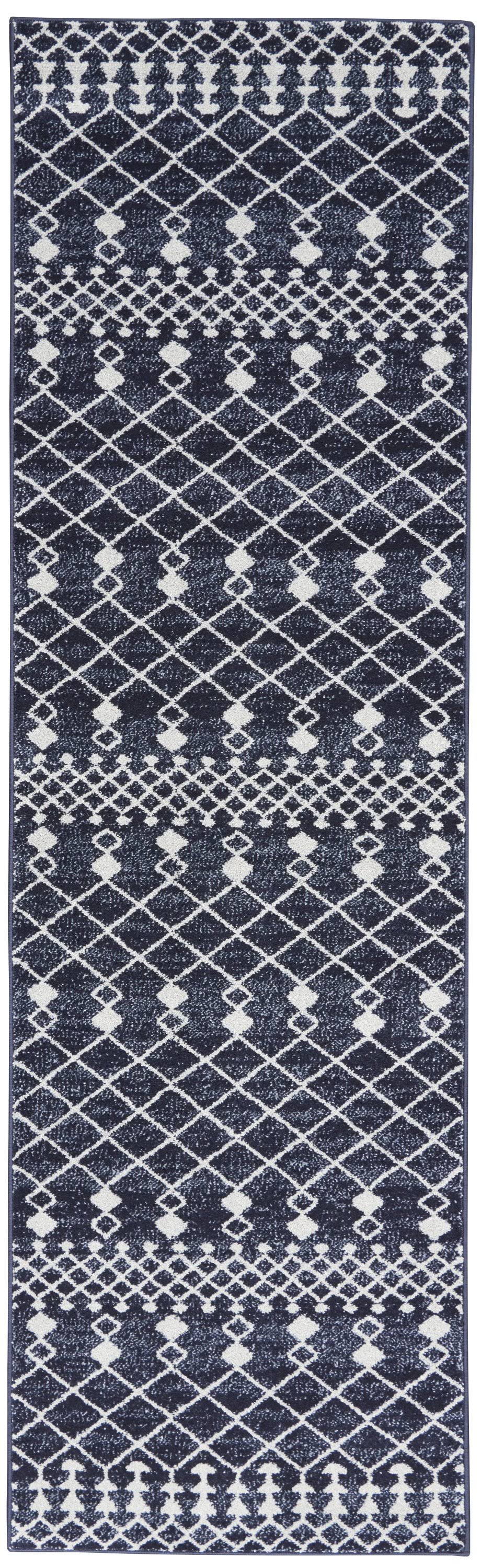 Nourison RYM03 Royal Moroccan Navy/Grey Area Rug- 2'SBH3ZK_DEIK Nourison RYM03 Royal Moroccan Navy/Grey Area Rug- 2'SBH3ZK_DEIK