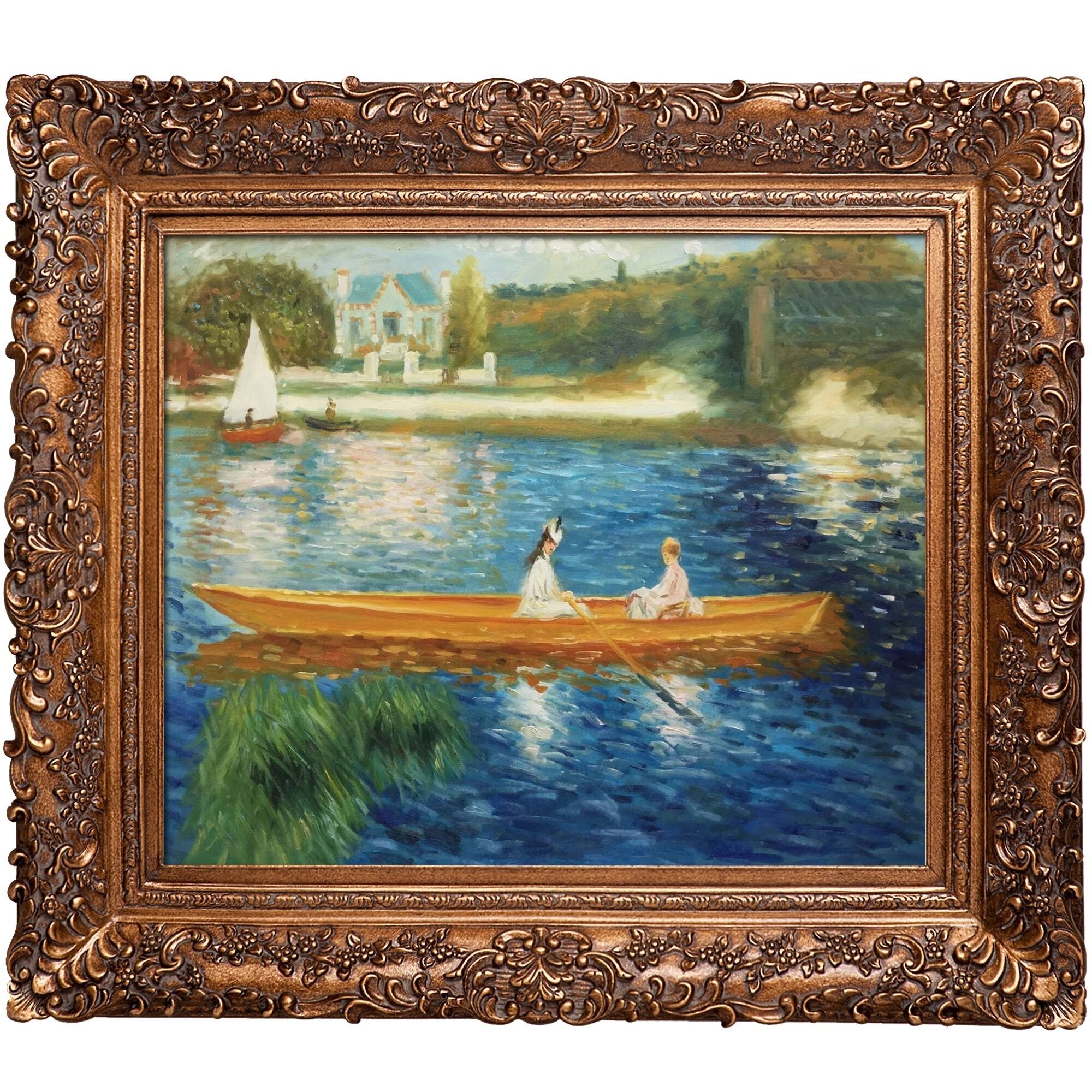Tori Home Boating on The Seine by Pierre-Auguste Renoir Framed KROUHJ_Z9J7