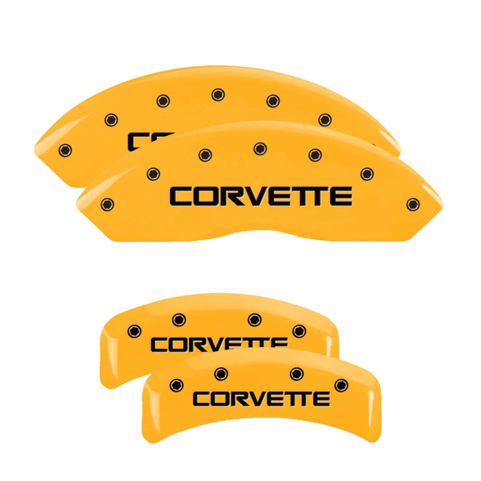 MGP 13013SCV4YL Yellow Corvette - C4 Logotype Chevrolet Corvette Caliper LFC2QM_7YYG