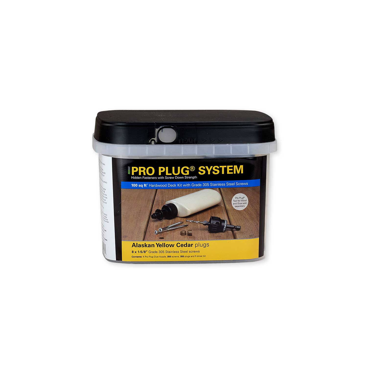 Starborn Industries Pro Plug System for Wood Decking - 100 Square Feet - 305 Stainless Steel - #8 x 1-5/8 DZ9TIK_H1WF Starborn Industries Pro Plug System for Wood Decking - 100 Square Feet - 305 Stainless Steel - #8 x 1-5/8 DZ9TIK_H1WF