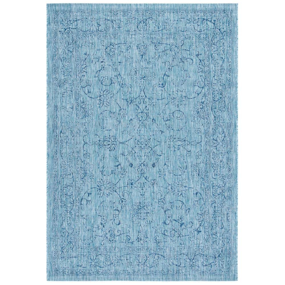 8' x 10' Rectangular Area Rug | Aqua | K9MZFN_OI0X