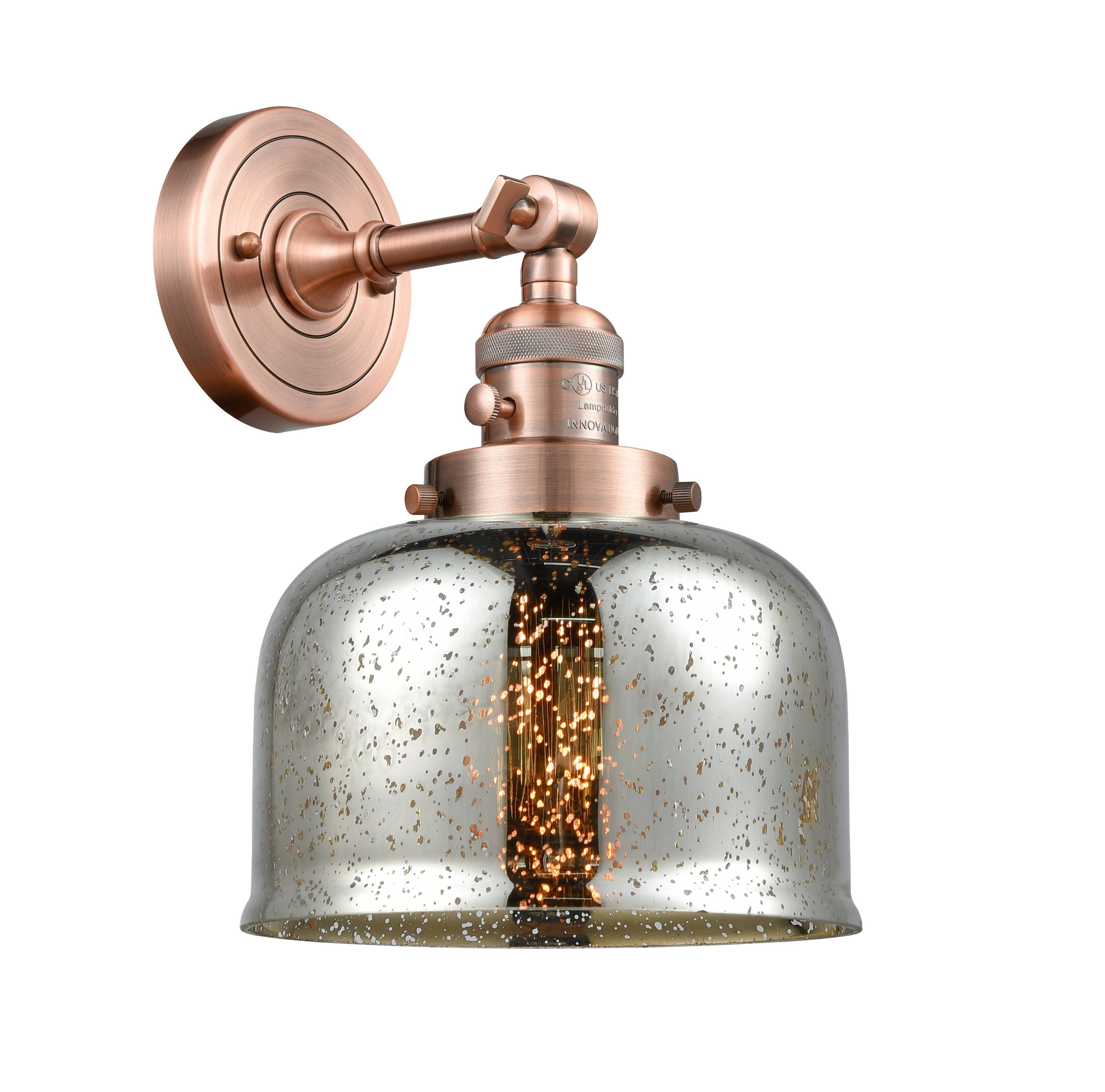 Innovations Lighting Large Bell 1 Light Sconce 203SW AC G78 (Antique Copper) AJWXSU_7HVE