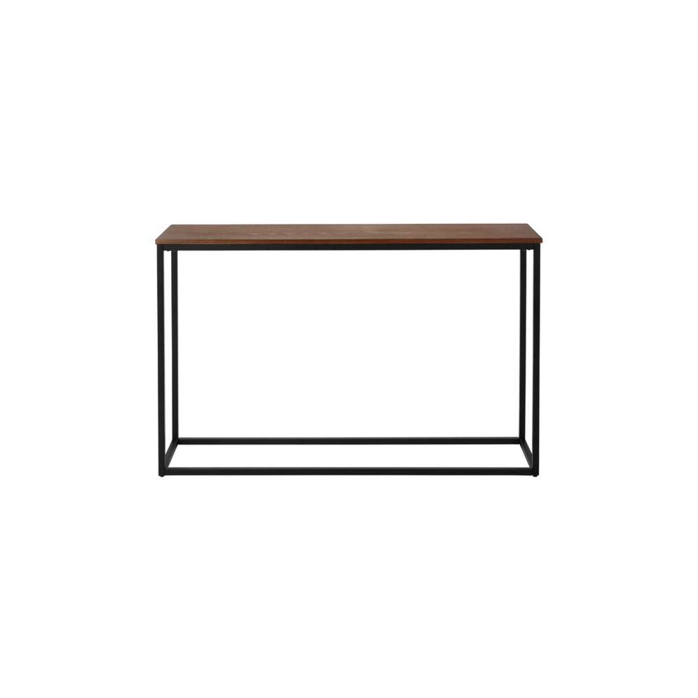 StyleWell Donnelly 48 in. Black/Dark Brown Standard Rectangle Wood Console Table, Black Metal/Haze UYLAP1_QKH5 StyleWell Donnelly 48 in. Black/Dark Brown Standard Rectangle Wood Console Table, Black Metal/Haze UYLAP1_QKH5