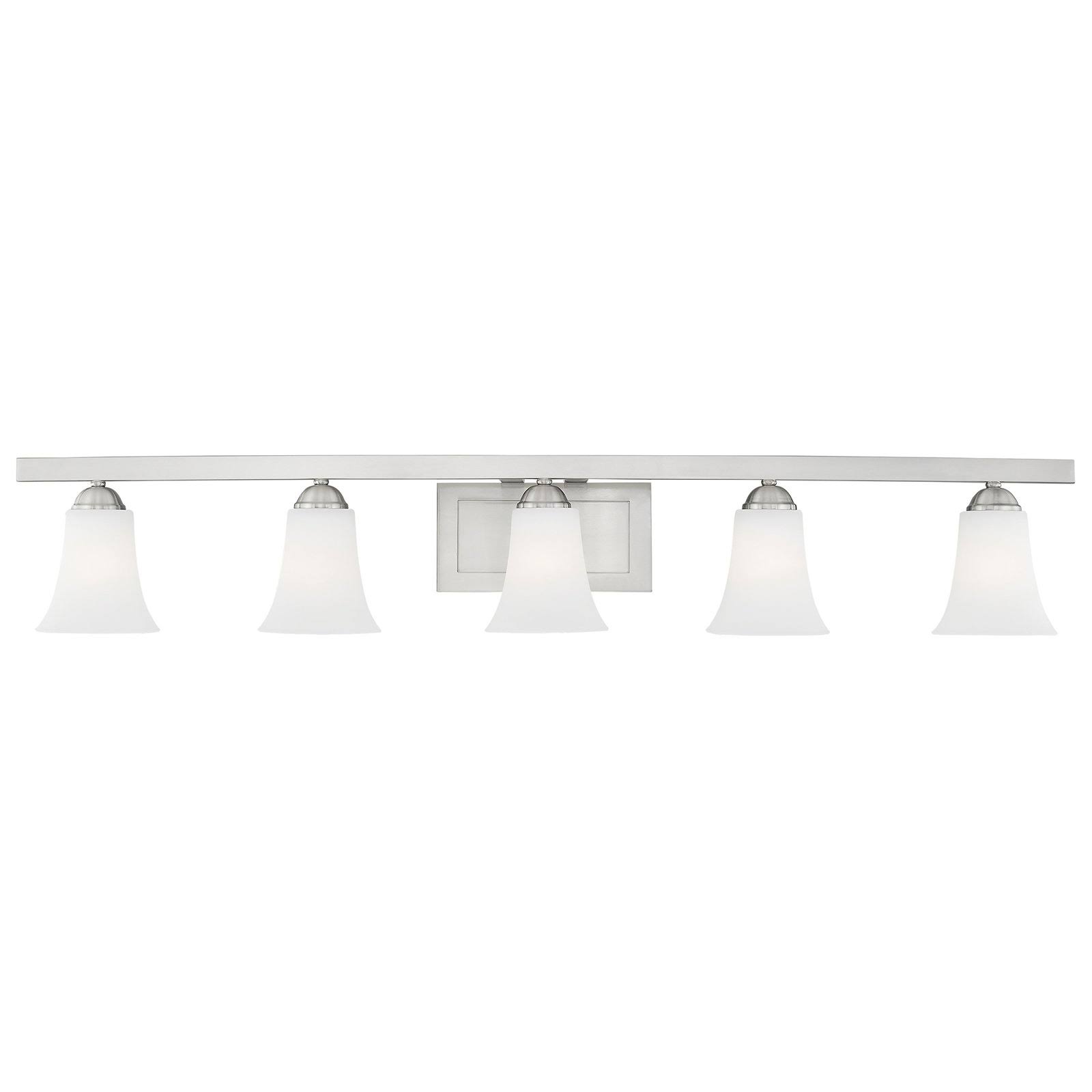Livex Lighting 6485-91 Ridgedale 5 Light Bath Vanity, Brushed 6U29KM_IEPB Livex Lighting 6485-91 Ridgedale 5 Light Bath Vanity, Brushed 6U29KM_IEPB