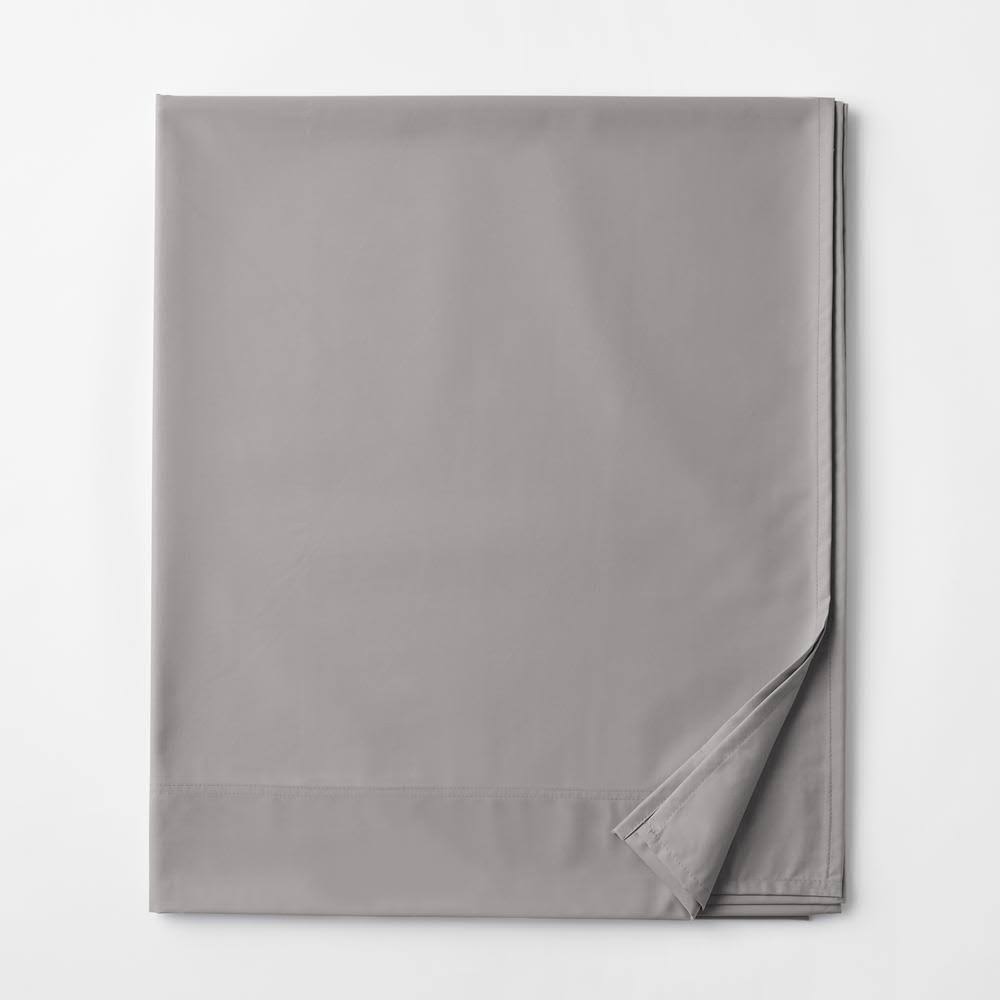 The Company Store Legends Hotel Silver 450-Thread Count Wrinkle-Free Supima Cotton Sateen Queen Flat USIPMG_NB24 The Company Store Legends Hotel Silver 450-Thread Count Wrinkle-Free Supima Cotton Sateen Queen Flat USIPMG_NB24